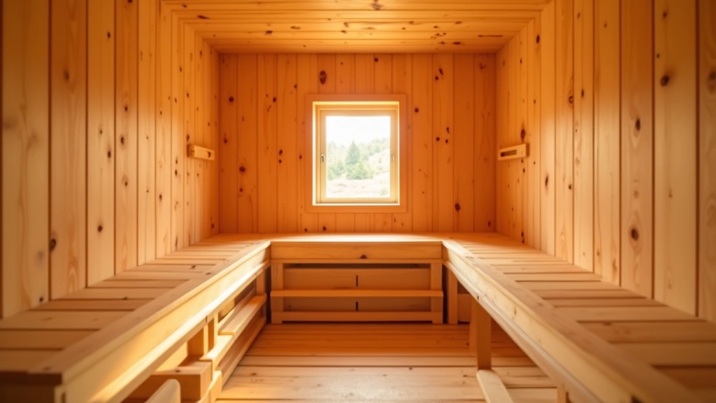 deltvent interior with wooden benches